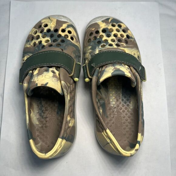 PLAE Mimo Sneakers Slip On Shoes Camo Green Yellow Toddler Boys 10 - Picture 3 of 8